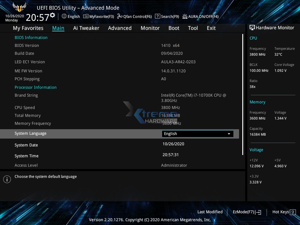 ASUS TUF Gaming Z490 Plus WiFi BIOS 2 6b551