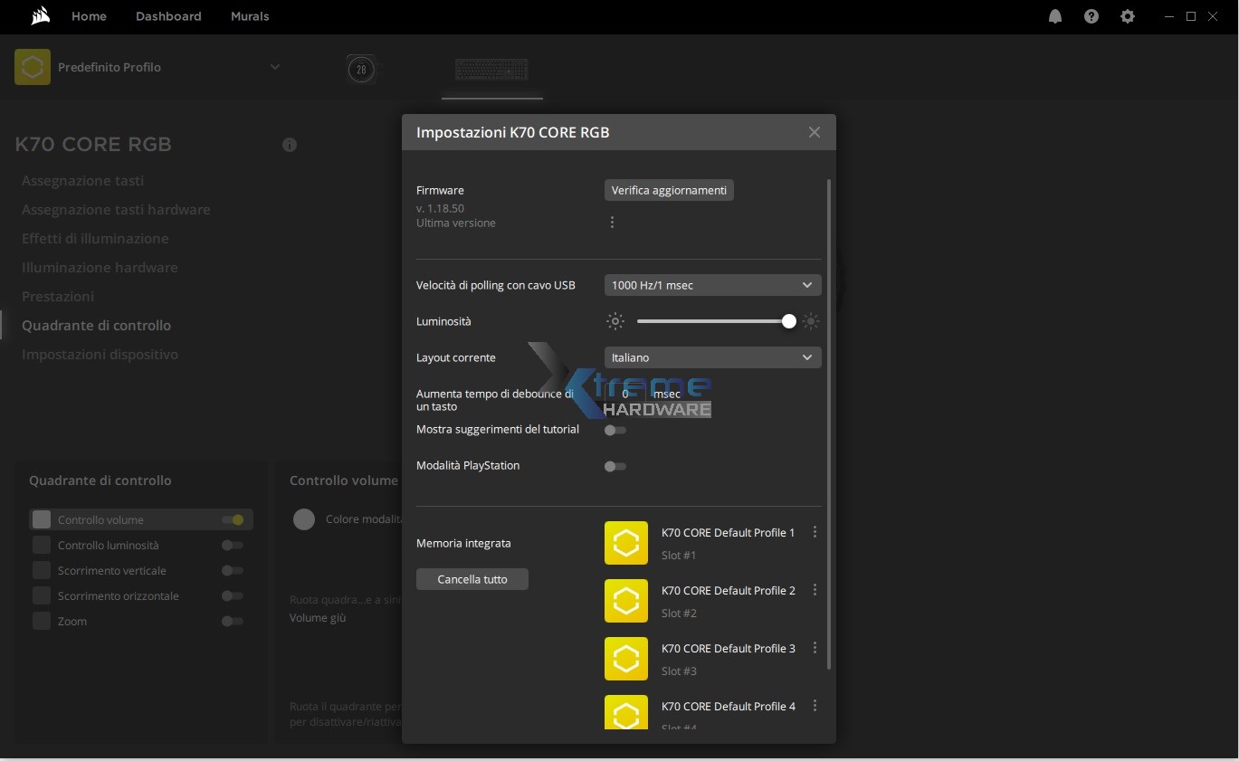 Corsair K70 CORE iCUE 13 4e0d2