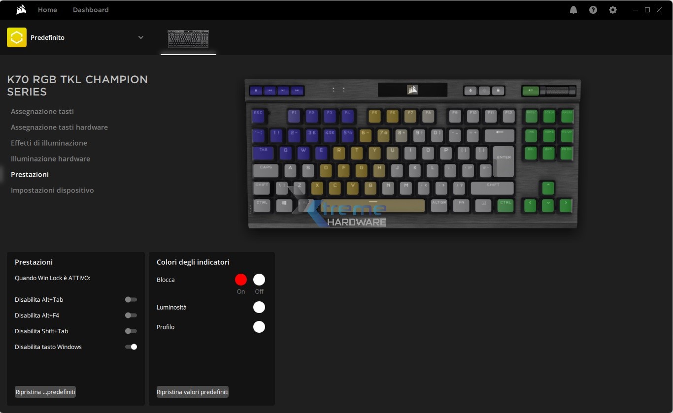 iCUE K70 RGB TKL Champion 9 e7144