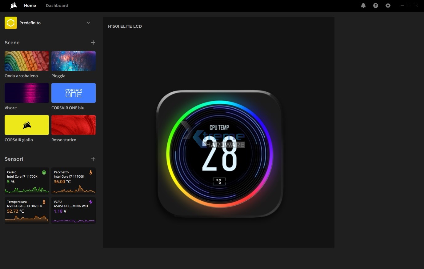 iCUE H150i ELITE LCD 1 8309c