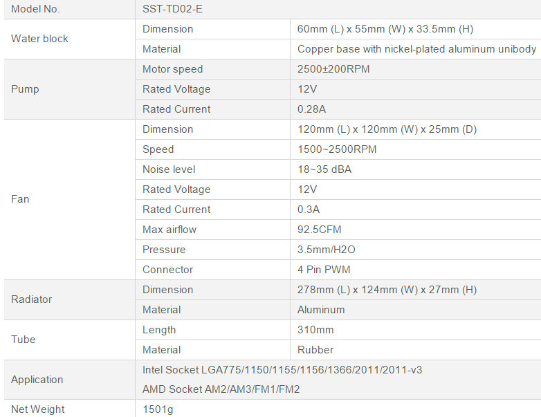 SilverStone tundra td02e datasheets 03